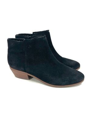 Jack Rogers Bailee Boots Womens 9 Black Suede Leather Ankle Booties Classic